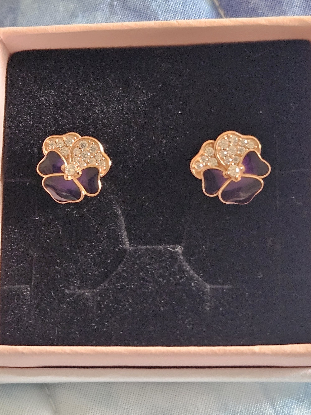 Pandora Pansy Stud Earrings